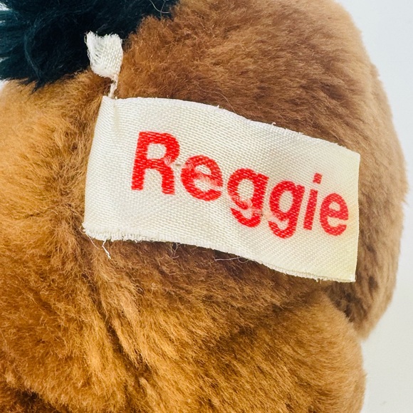 Russ Berrie &Co Reggie Brown RACCOON Small Mini Plush Stuffed Animal 5” VTG - Picture 2 of 8